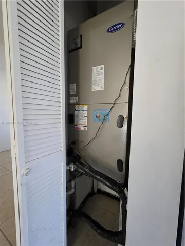 a room with furniture