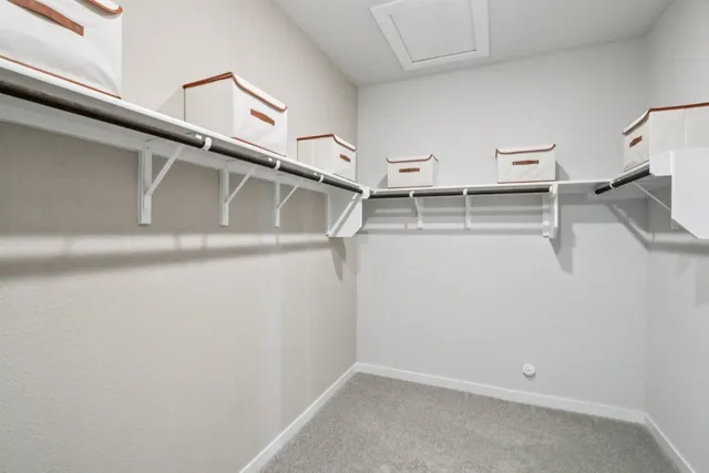 a view of walk in closet