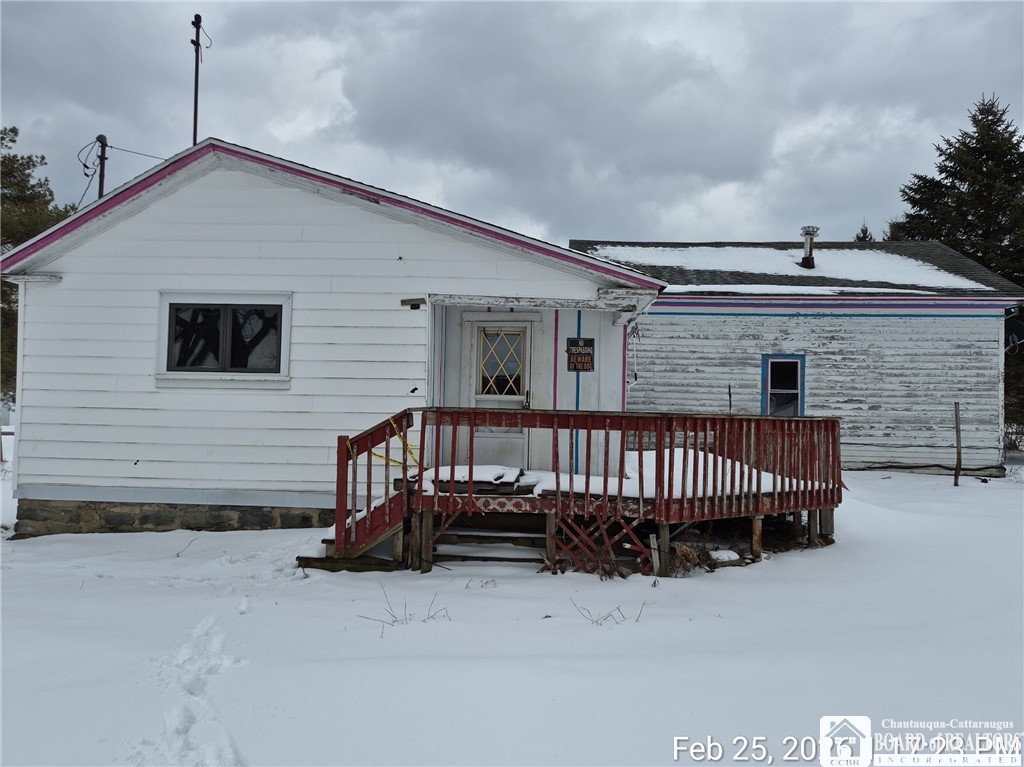4403 Belleview Road Ellery, NY 14712 - Photo 5 of 23 Back of home. Deck is not stable do not go on bac