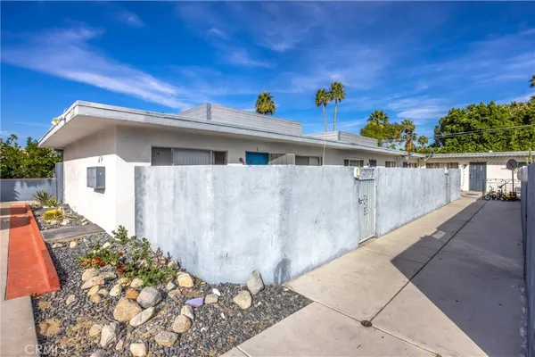 a view of a house with a patio