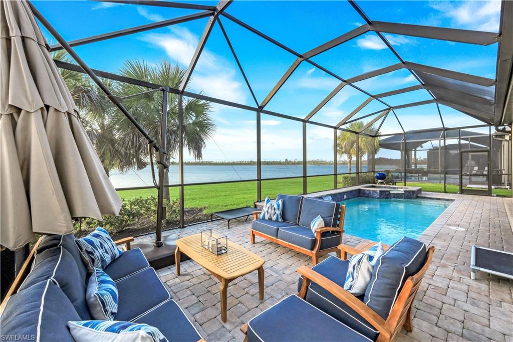 19696 Aqua View Lane Fort Myers, FL 33913 - Photo 38 of 49 a view of swimming pool with outdoor seating