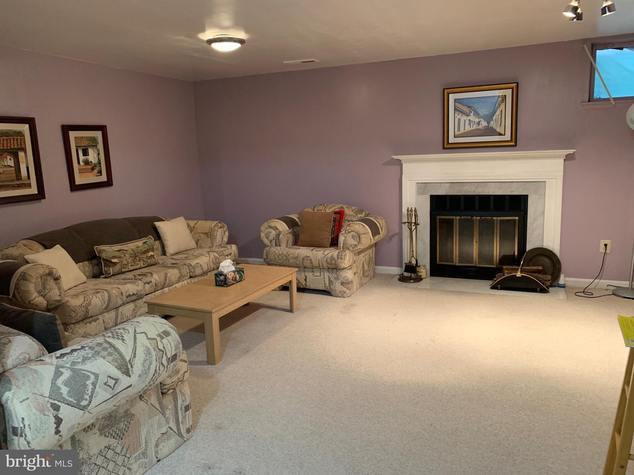 15030 Shamrock Ridge Road Silver Spring, MD 20906 - Photo 17 of 21 Family Room in the Basement with Fireplace