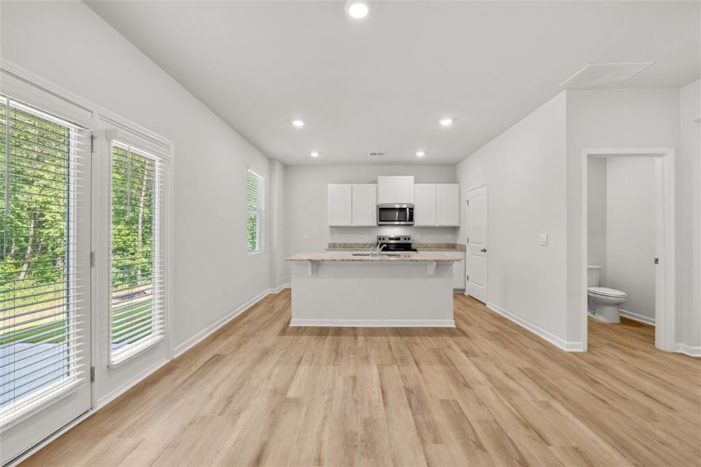 503 Oak View Lane Dallas, GA 30157 - Photo 6 of 42 a view of kitchen with sink and refrigerator