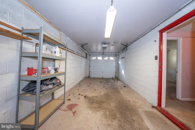 a view of storage and utility room