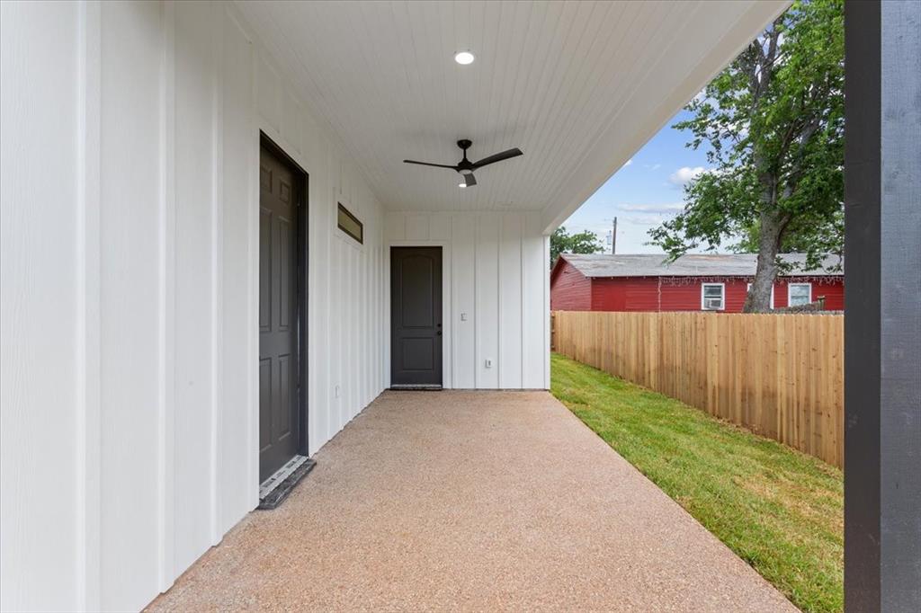 107 North Jena Street Riesel, TX 76682 - Photo 29 of 34 a view of a porch in front of a house with a yard