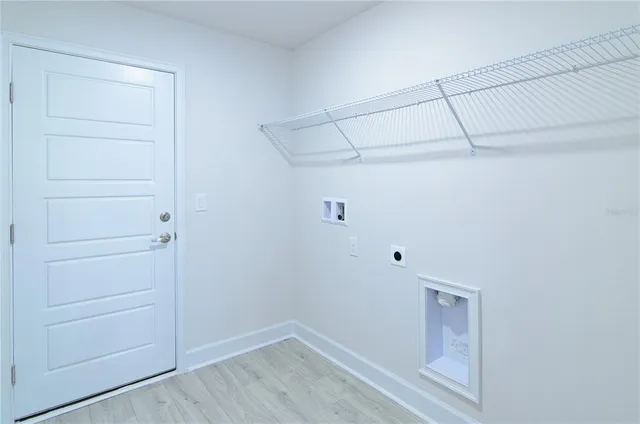 a view of a room with closet