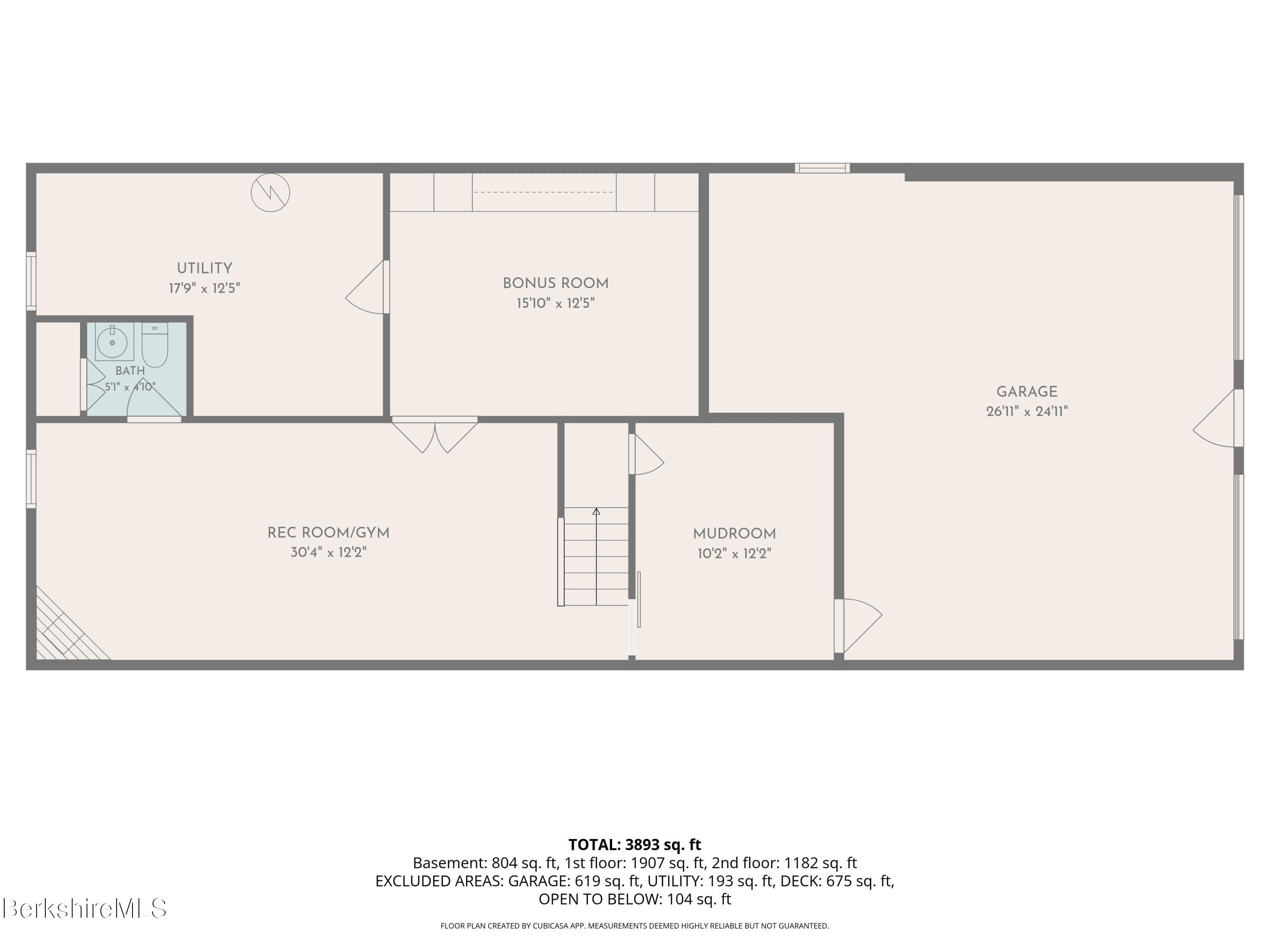 65 Johnson Road Dalton, MA 01226 - Photo 79 of 80 Basement Floor Plan