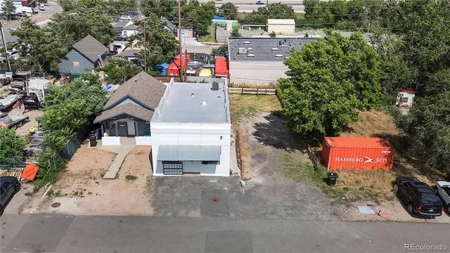 an aerial view of a city