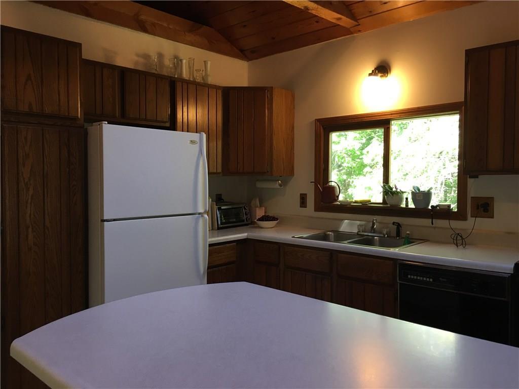 Kitchen with large window offers...