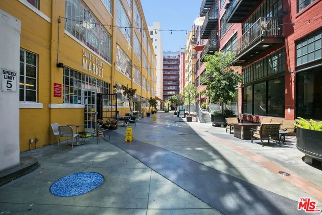 a view of a deck with a bench