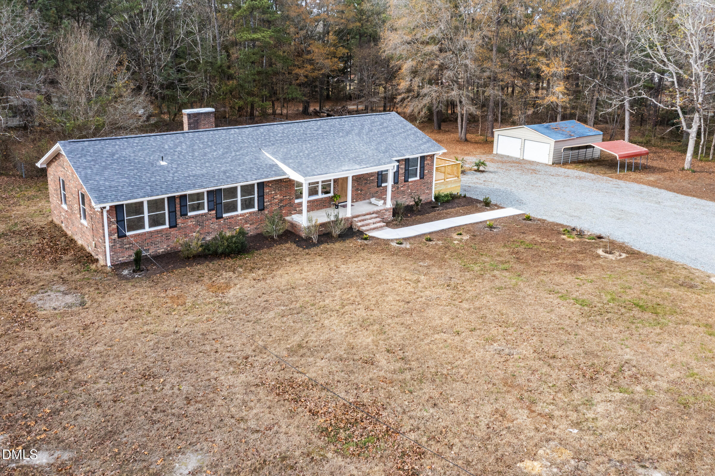 4713 South Nc 87 Graham, NC 27253 - Photo 33 of 35 an aerial view of a house with a yard and balcony