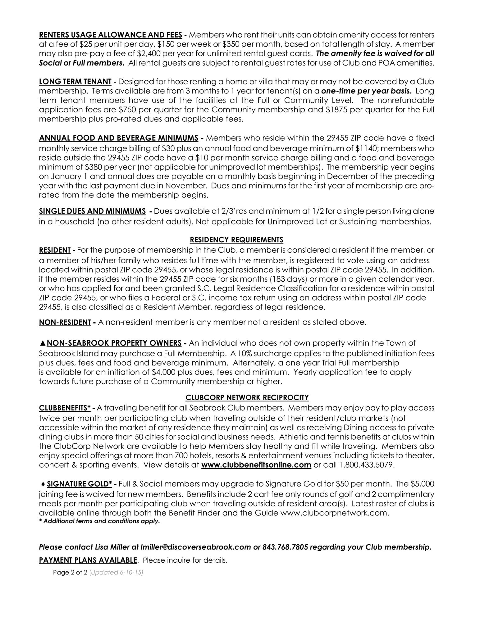 433 Double Eagle Trace Seabrook Island, SC 29455 - Photo 22 of 22 2016 Membership Summary YRLY-2