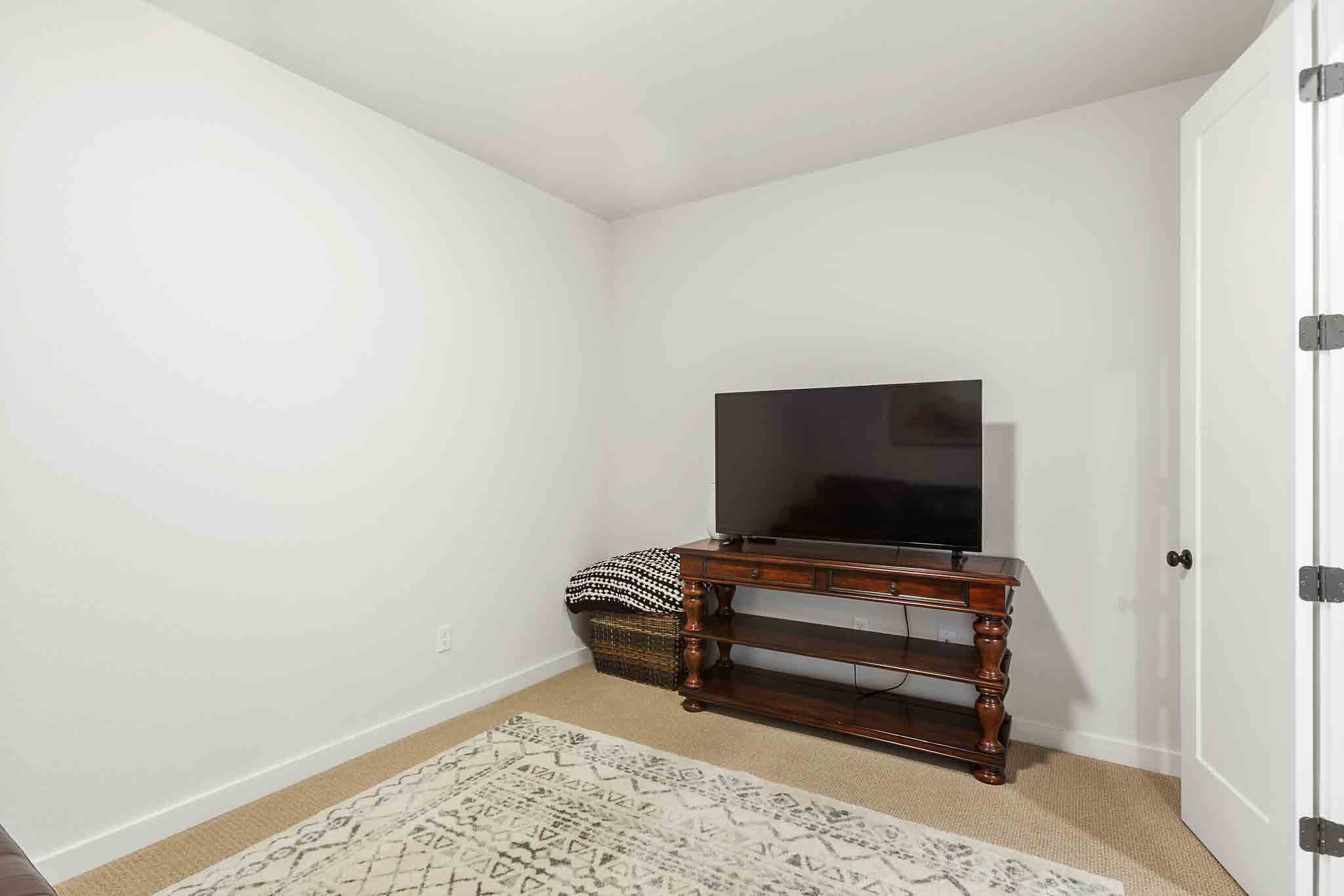 220 Basket Flower Loop Kyle, TX 78640 - Photo 14 of 40 A well-lit interior room with neutral walls offers versatile space, grounded by plush carpet and a decorative area rug.