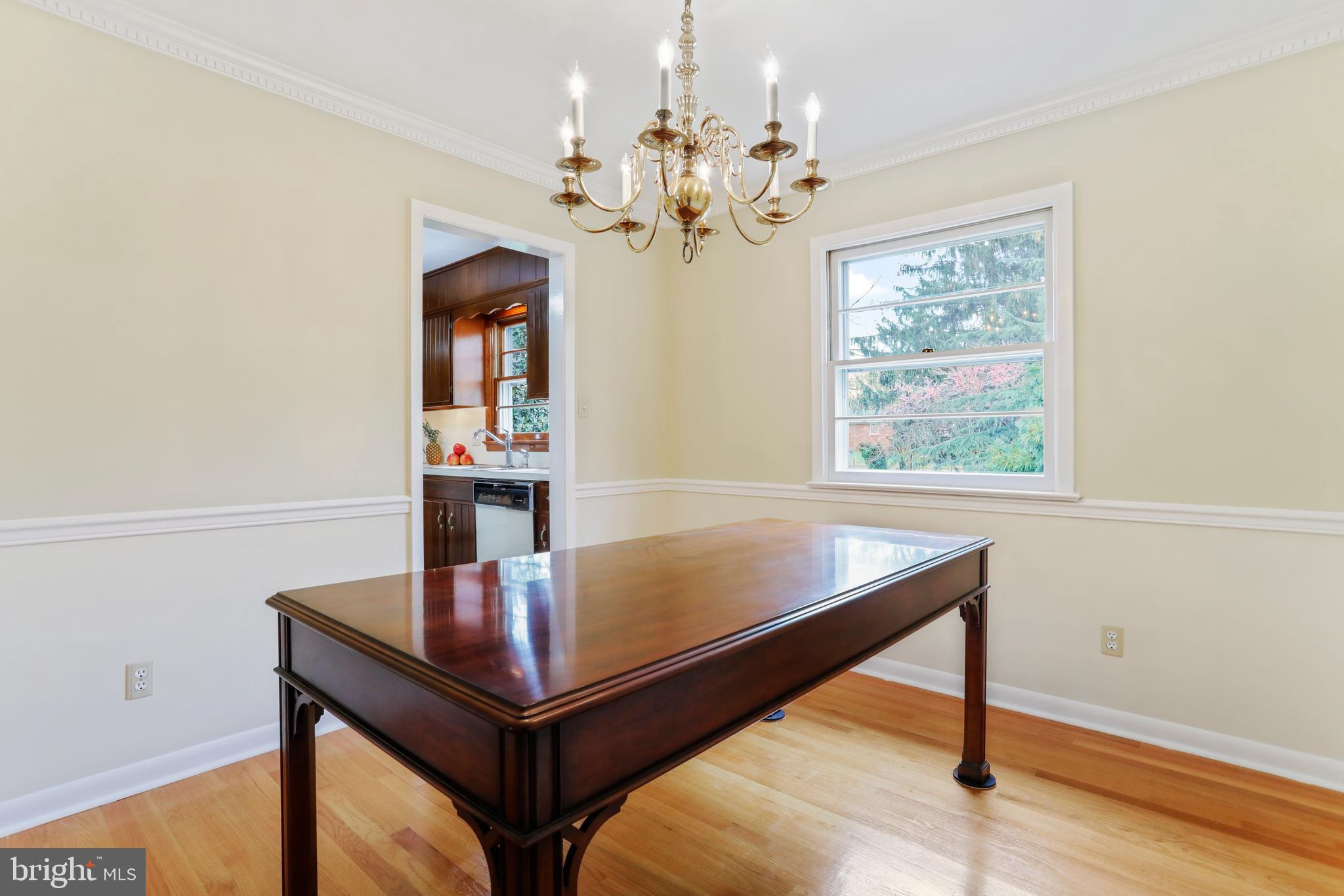 10600 Harry Heth Road Williamsport, MD 21795 - Photo 11 of 52 Formal Dining Room 10' X 11, With Brass Chandelier