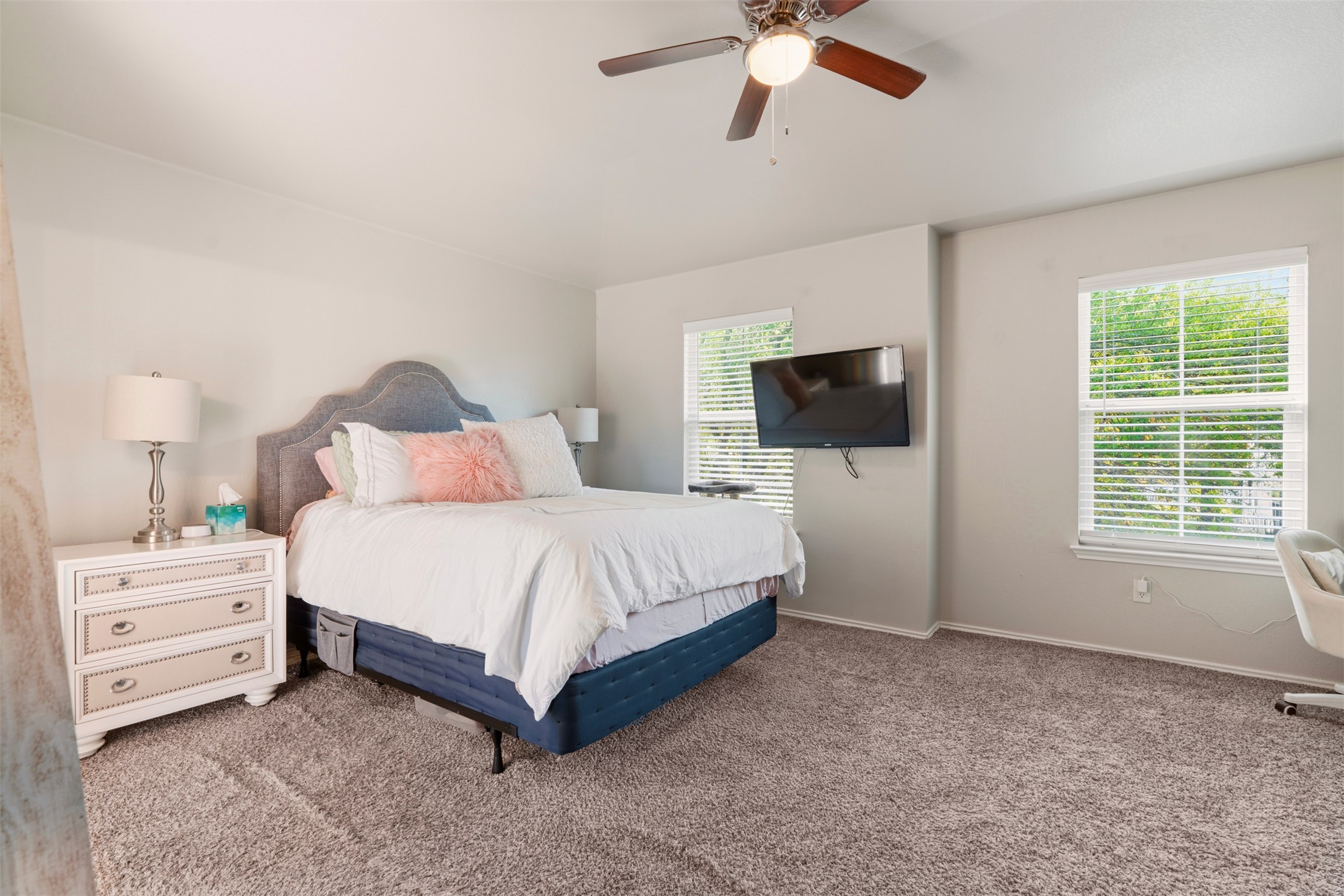 913 Bogart Road Cedar Park, TX 78613 - Photo 11 of 27 Carpeted bedroom with ceiling fan and baseboards