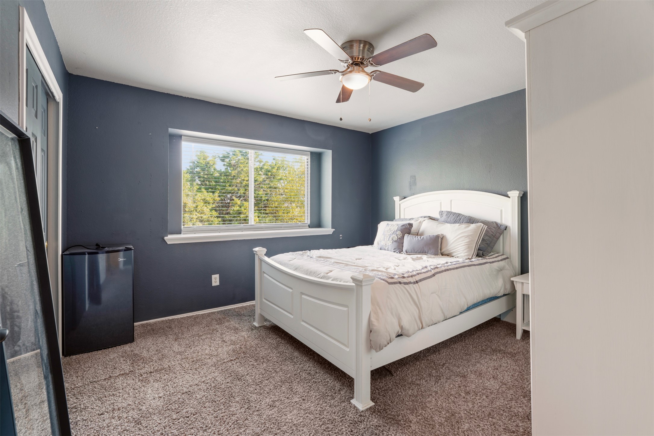 913 Bogart Road Cedar Park, TX 78613 - Photo 17 of 27 Bedroom with carpet and a ceiling fan