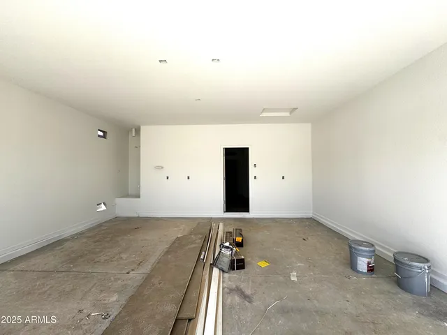 a view of a room with an empty space