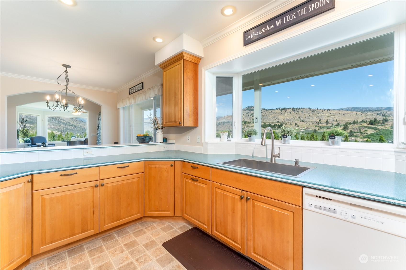 900 Loop Avenue Manson, WA 98831 - Photo 20 of 40 a kitchen with a sink and large window