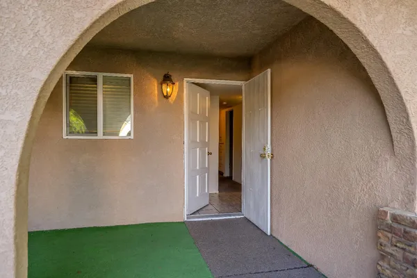 a view of front door of a house