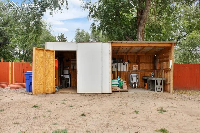 a view of an outdoor sitting area