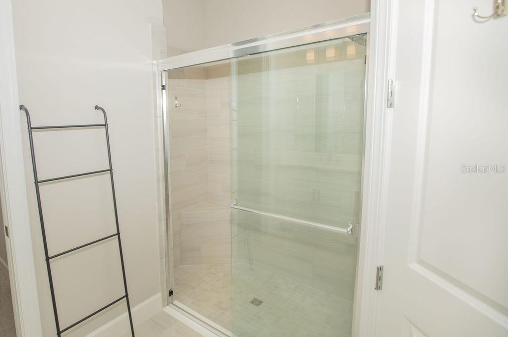 4605 Rosatti Road Wesley Chapel, FL 33543 - Photo 7 of 26 a bathroom with a glass shower door