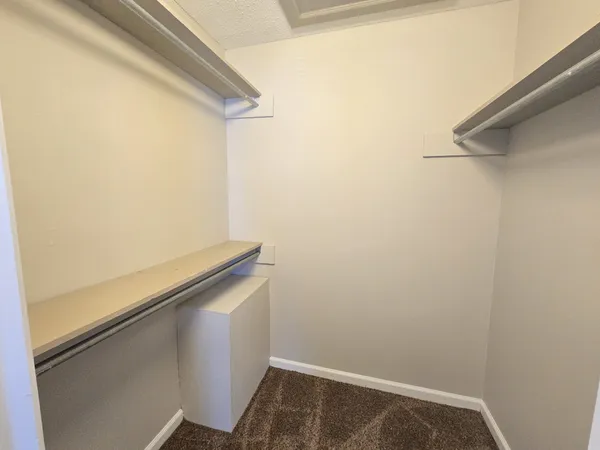 a small space with wooden floor