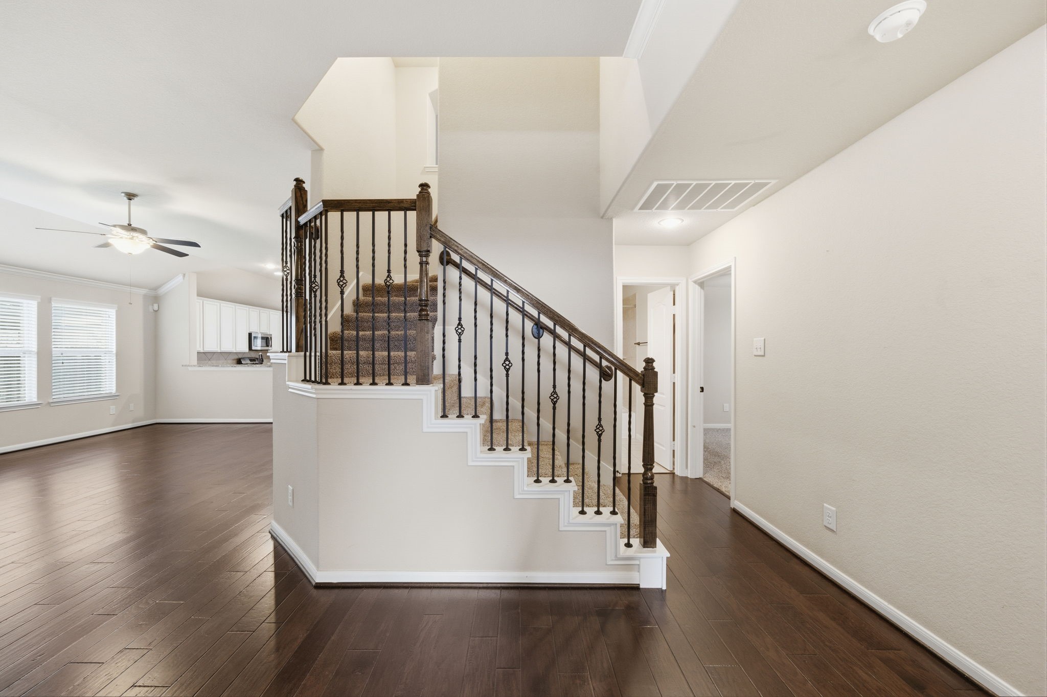 7611 Willow School Drive Spring, TX 77389 - Photo 5 of 23 a view of entryway and hall with wooden floor