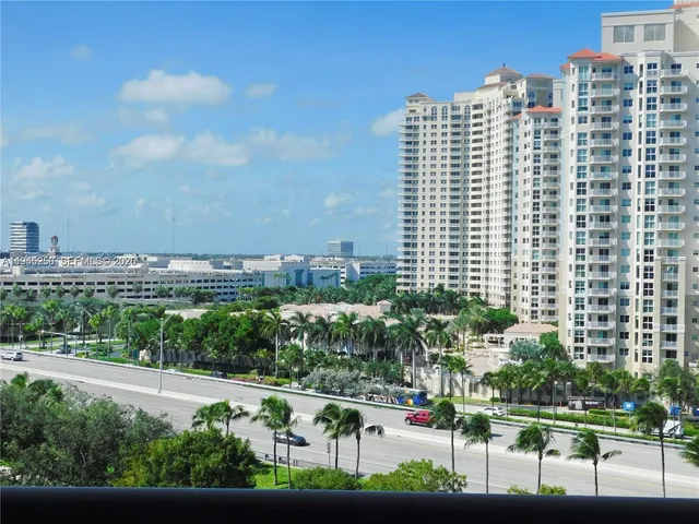 a view of a city from a balcony