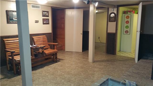 9035 Alex Goins Road Lyles, TN 37098 - Photo 17 of 20 Basement level with one bedroom, bathroom, storage nook, utility room and another room that can be used at workshop/another kitchen.