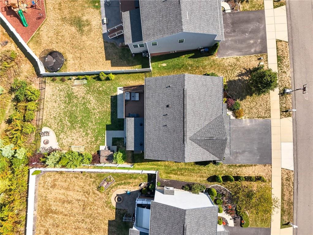 347 Ranchero Drive Coraopolis, PA 15108 - Photo 44 of 46 an aerial view of a house with a swimming pool