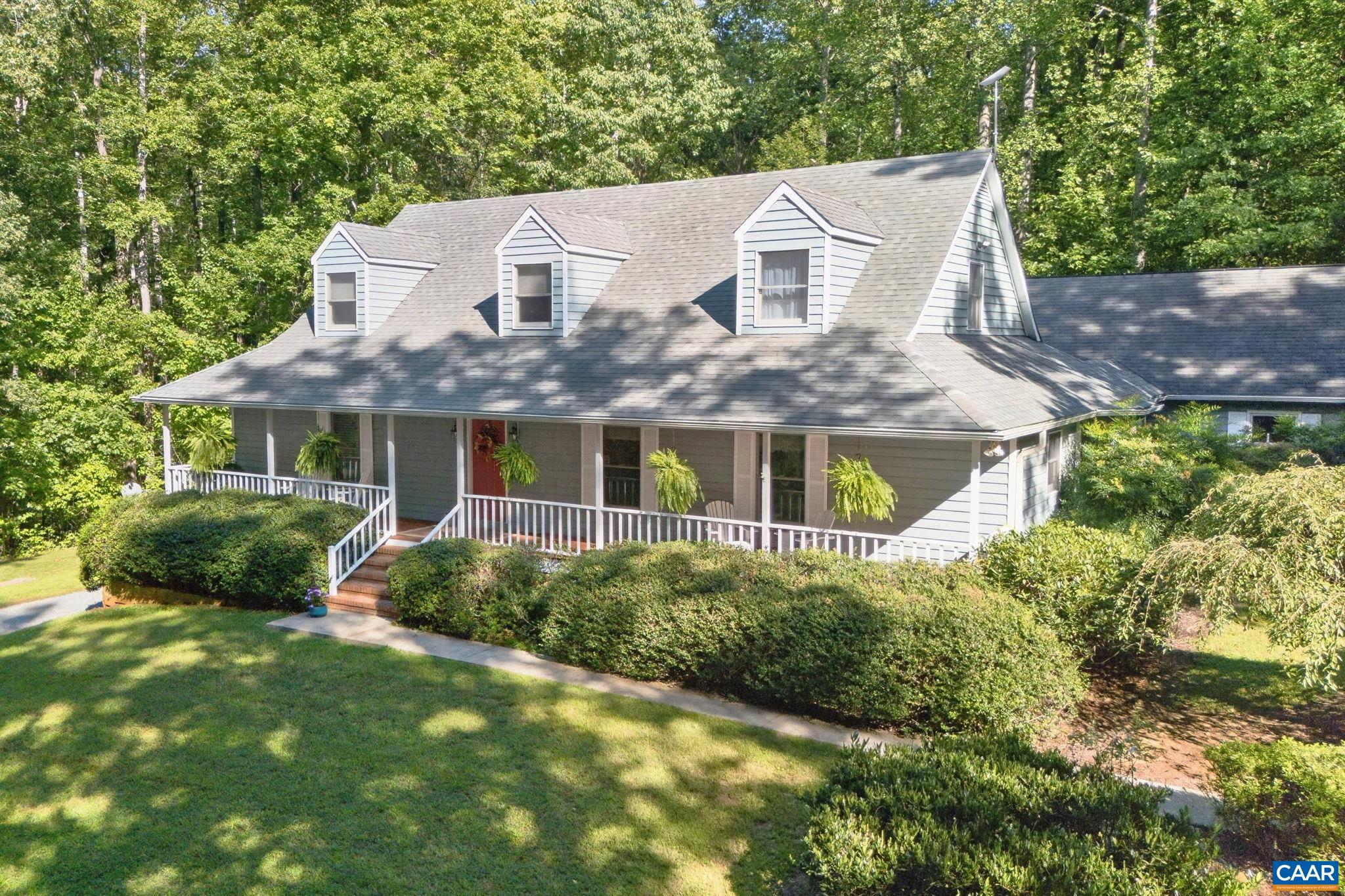 A welcoming view of this Cape Cod style home.