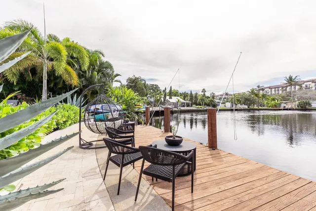 a view of a backyard with plants