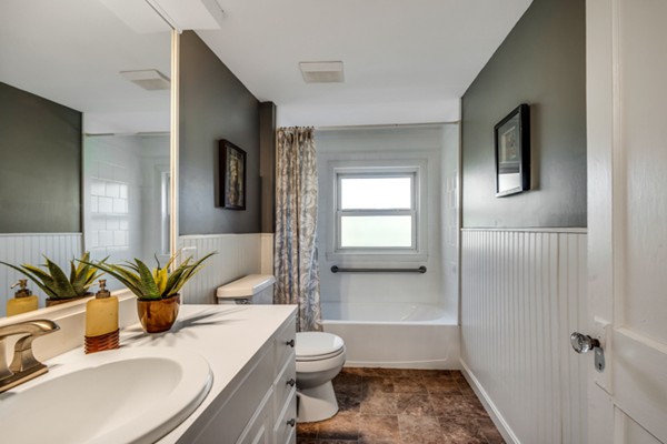 36 Whalom Road Lunenburg, MA 01462 - Photo 16 of 26 a bathroom with a granite countertop sink a toilet and shower