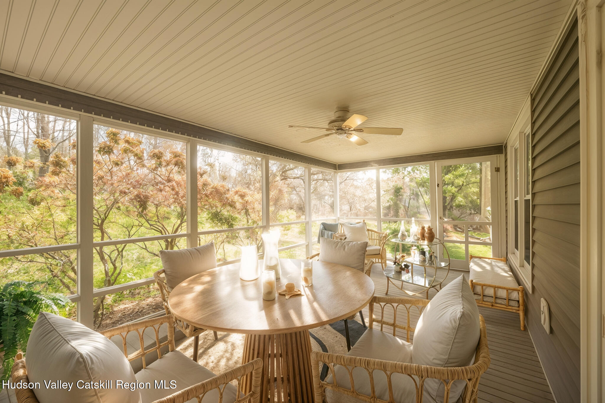477 Fog Hill Road Austerlitz, NY 12017 - Photo 15 of 33 a view of a dining room with furniture window and outside view