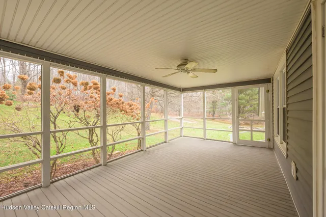 a view of an front door