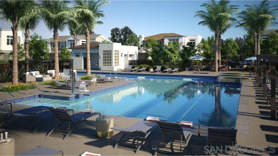 1672 Whitmore Loop, Unit HS PLAN 2 Chula Vista, CA 91913 - Photo 3 of 18 a view of a swimming pool with chairs