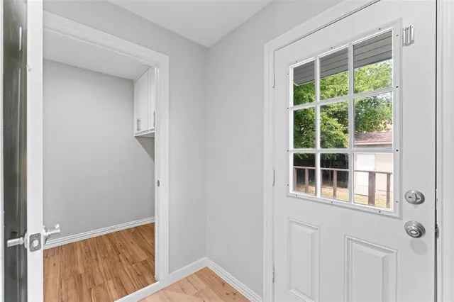 a view of front door