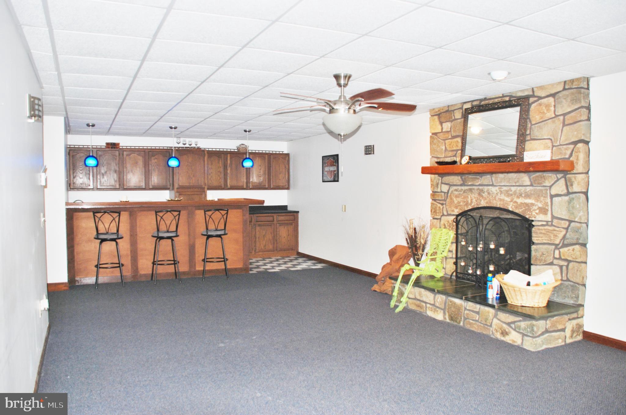 15446 Norman Road Culpeper, VA 22701 - Photo 52 of 146 Family Room w/fireplace and wet baqr
