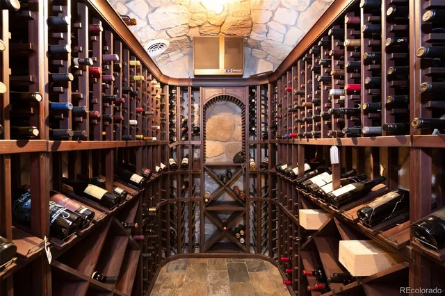 a bedroom with a bed and furniture