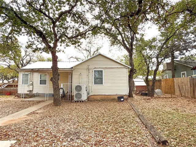 a view of a house with a patio