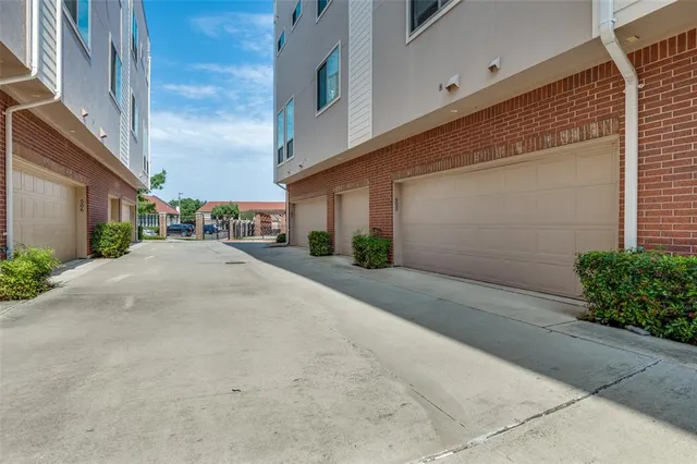 a view of a street with a building
