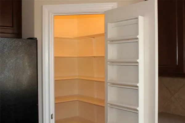 a close view of closet
