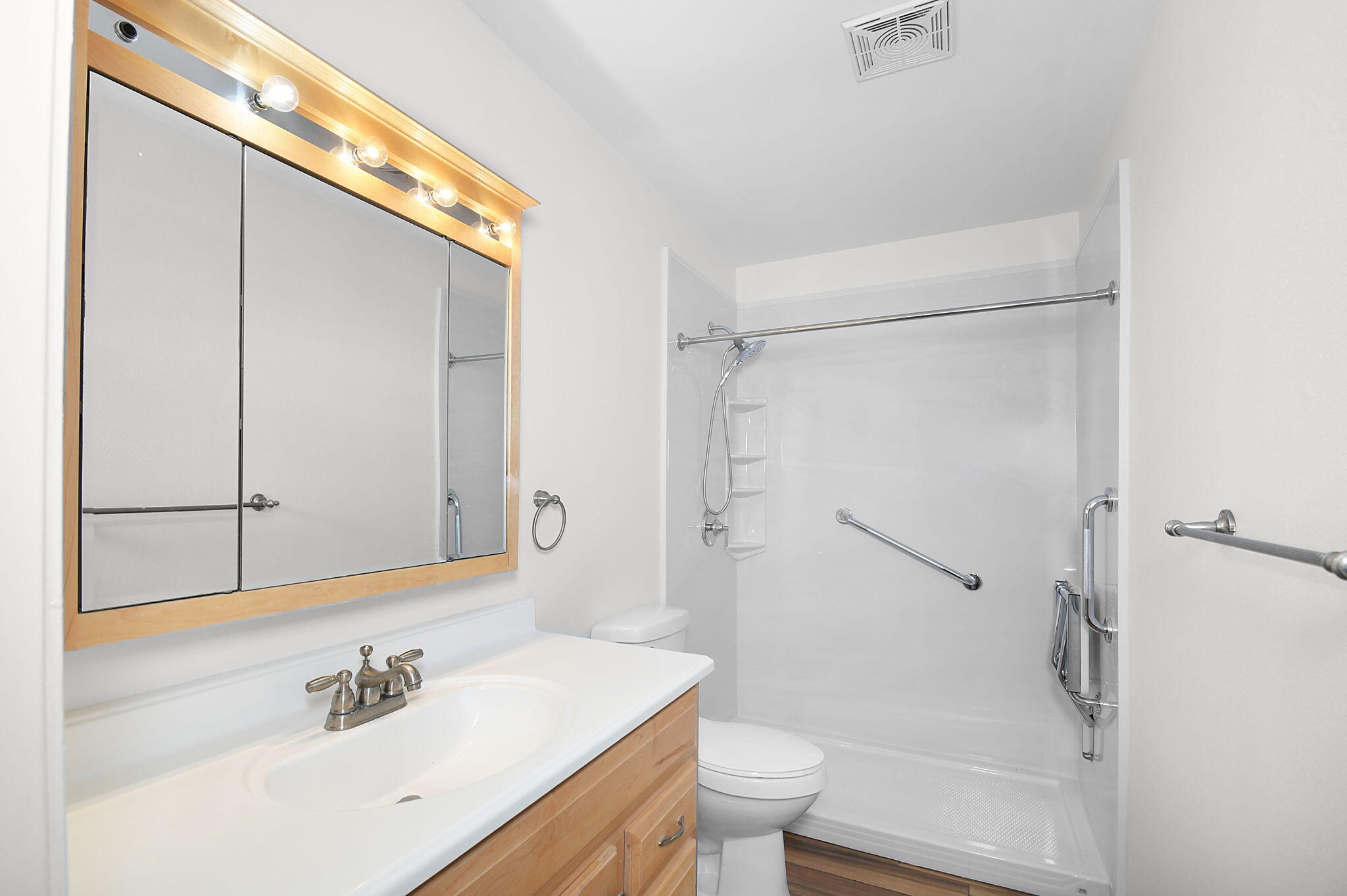 2600 Southeast Ocean Boulevard, Unit S7 Stuart, FL 34996 - Photo 18 of 38 a bathroom with a sink and a mirror