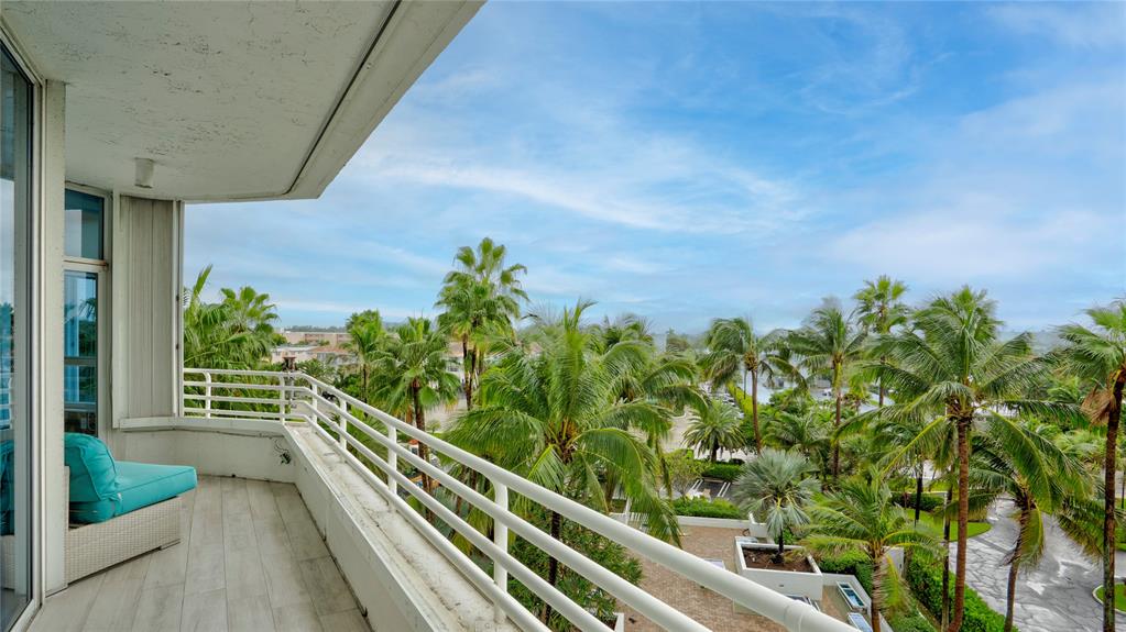 1440 South Ocean Boulevard, Unit 5C Pompano Beach, FL 33062 - Photo 53 of 71 a view of a balcony with outdoor space