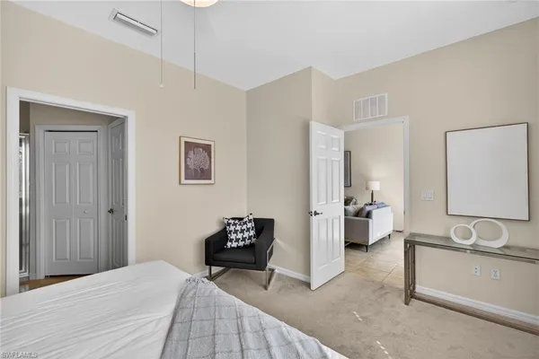 a bathroom with a double vanity sink and mirror