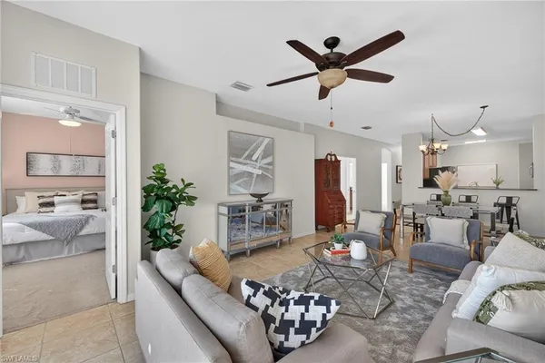 a view of kitchen with cabinets and wooden floor