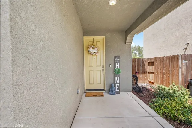 a view of an entrance to house
