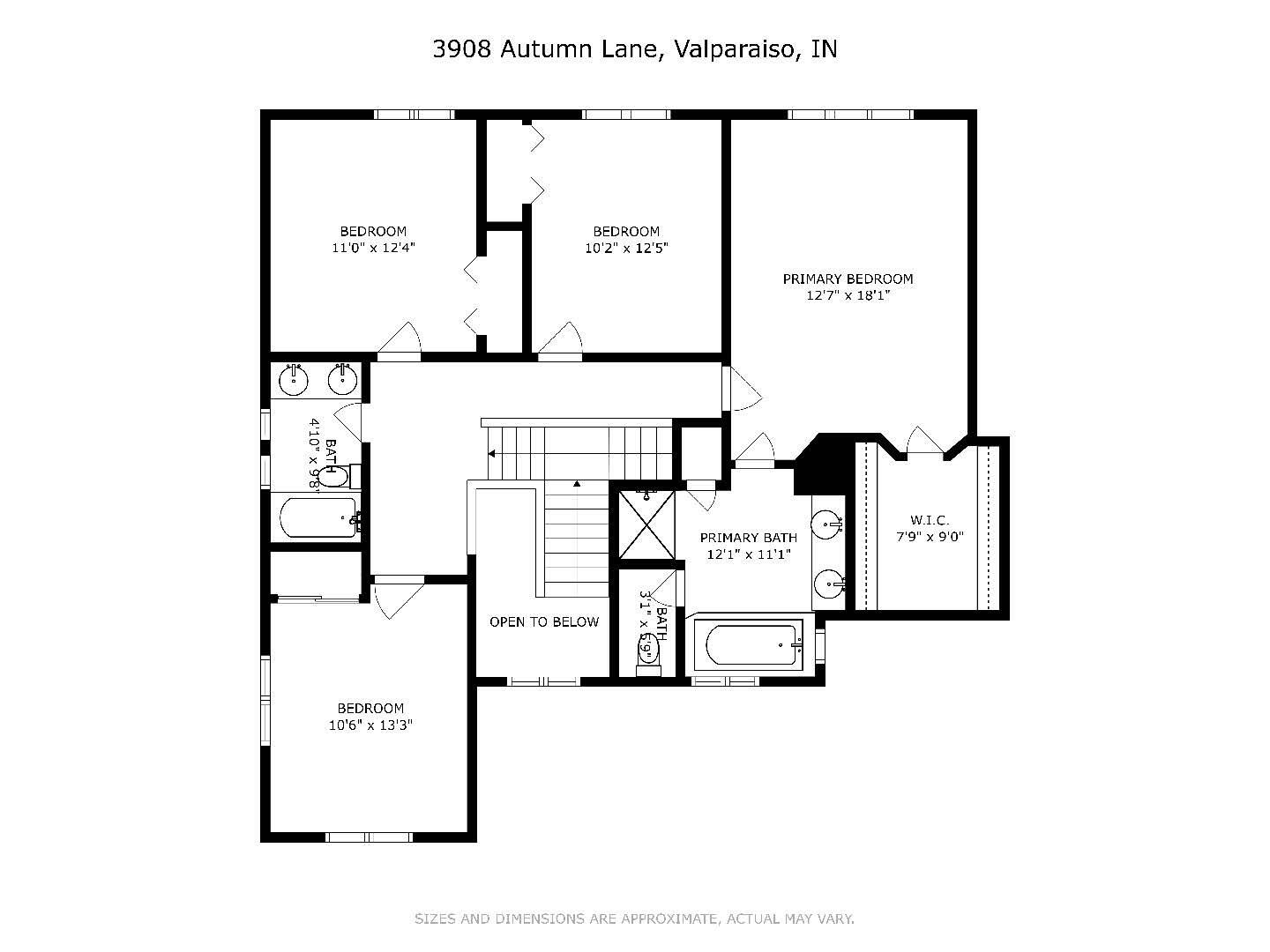 3908 Autumn Lane Valparaiso, IN 46385 - Photo 27 of 29 a picture of a book and a bed