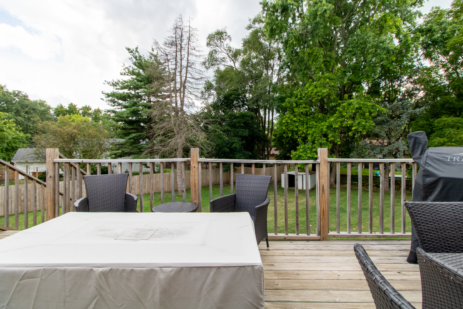 211 Sandra Lane Normal, IL 61761 - Photo 37 of 44 a view of a deck with chairs and wooden fence