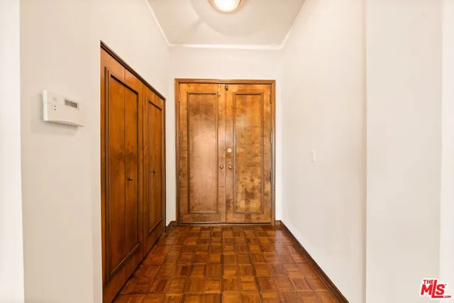 a view of entryway door